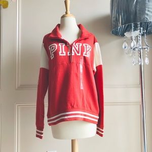 *NEW* VS PINK Quarter Zip Pullover Top Size Small